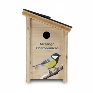 Nichoir pour mésange charbonnière prestige - décor