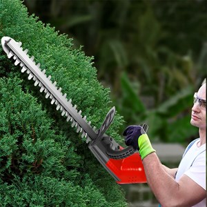 Taille-haies électrique 21v avec 3000 rpm, 400w et double batterie 20000mah.