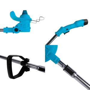 Débroussailleuse 12v avec 10000rpm, 400w de puissance et double batterie.