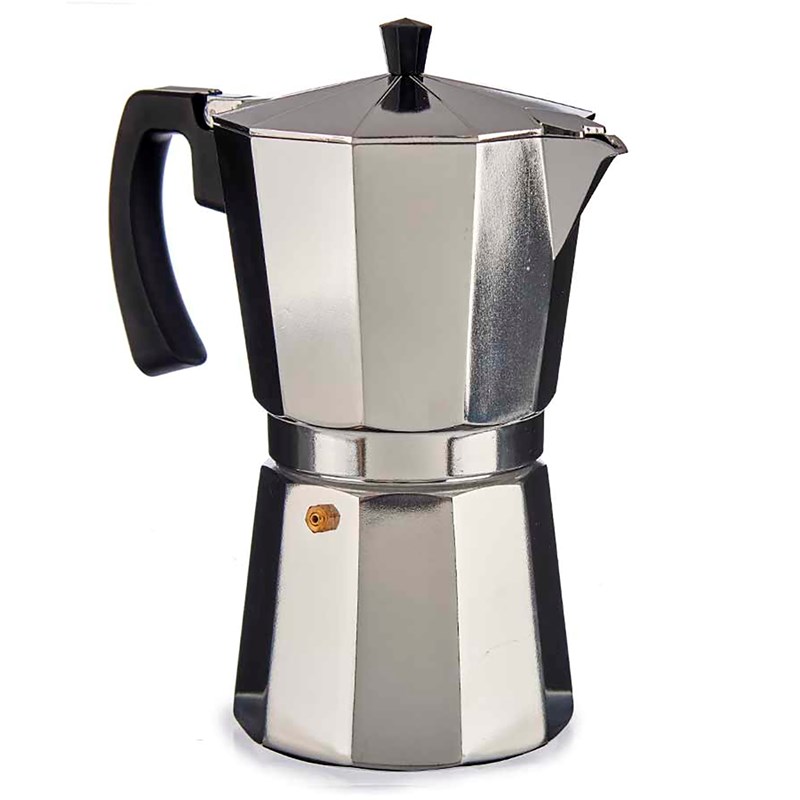 Cafetière en aluminium 12 tasses avec poignée