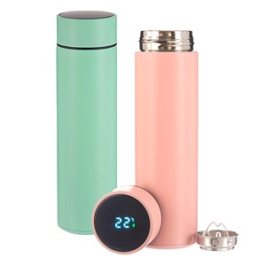 Pack de 2 thermos. Écran led avec indicateur de température.