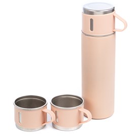 Jeu de thermos de 500ml et 3 tasses isolantes.
