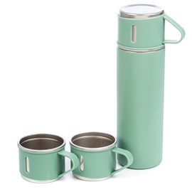 Jeu de thermos de 500ml et 3 tasses isolantes.