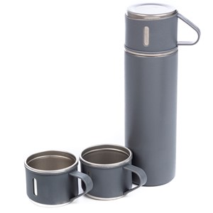 Jeu de thermos de 500 ml et 3 tasses isolantes.