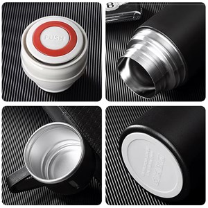 Jeu de thermos de 500 ml et 3 tasses isolantes.