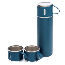 Jeu de thermos de 500ml et 3 tasses isolantes.