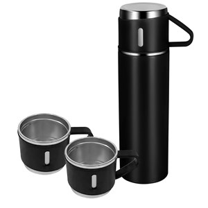 Ensemble thermos de 500ml et 3 tasses isolantes.