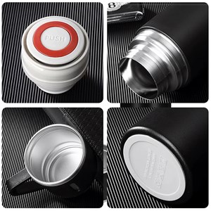 Ensemble thermos de 500ml et 3 tasses isolantes.