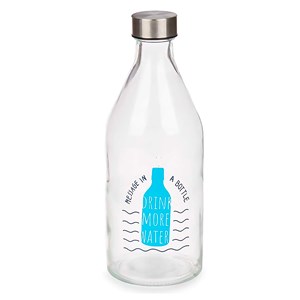 Bouteille bouchon acier message 1000ml