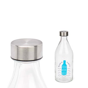 Bouteille bouchon acier message 1000ml