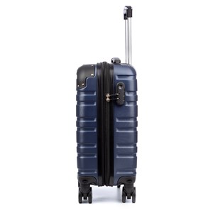 Jeu de 2 valises trolley extensibles, en matériau léger abs haute résistance.