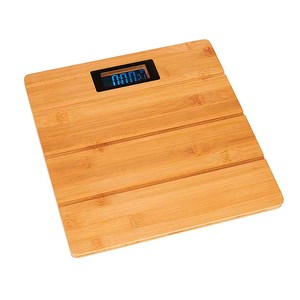 Balance numérique en bambou avec écran led.