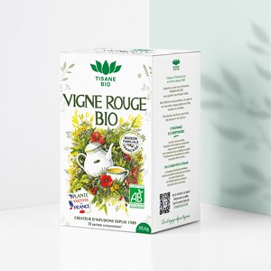 Tisane vigne rouge cultivée en france bio*