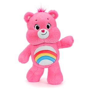 Peluches extra doux et moelleux série oursons amoureux. Design ours rose heureux