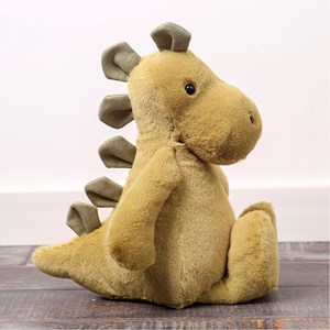 Peluche extra doux et moelleux. Design dinosaure vert. 40 cm.