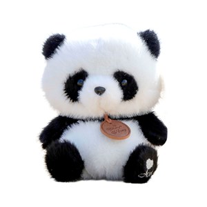 Peluche extra-doux et moelleux. Design panda. 17 cm.