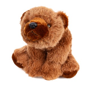Peluche extra doux et moelleux. Design ours brun. 30 cm.