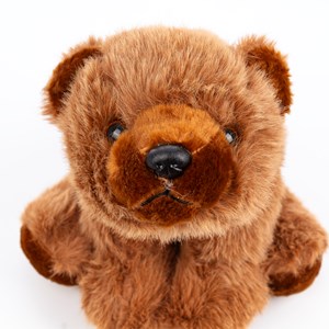 Peluche extra doux et moelleux. Design ours brun. 30 cm.