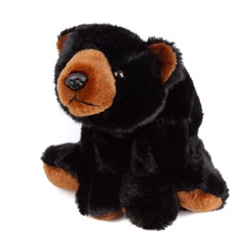 Peluche extra doux et moelleux. Design ours noir. 30 cm.