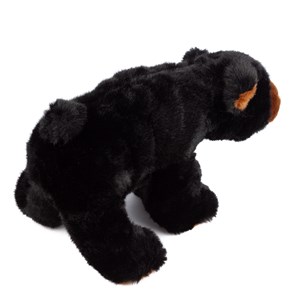 Peluche extra doux et moelleux. Design ours noir. 30 cm.