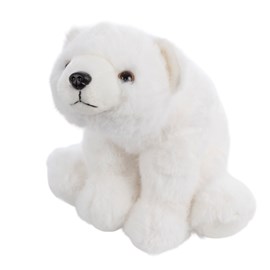 Peluche extra doux et moelleux. Design ours polaire. 30 cm.