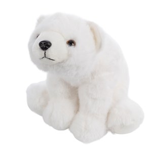 Peluche extra doux et moelleux. Design ours polaire. 30 cm.