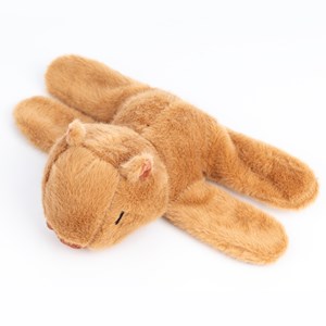 Doudou extra doux et moelleux. Design capybara avec mécanisme enroulable. 14 cm.