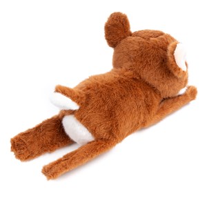 Peluche extra doux et moelleux. Design cerf avec mécanisme rétractable. 18 cm.