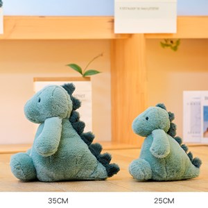 Peluche extra doux et moelleux série dumpling. Design dinosaure. 33 cm.