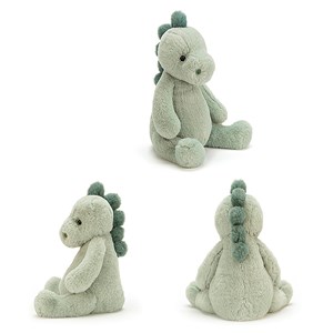 Peluche extra doux et moelleux série chubby. Design dinosaure. 30 cm.