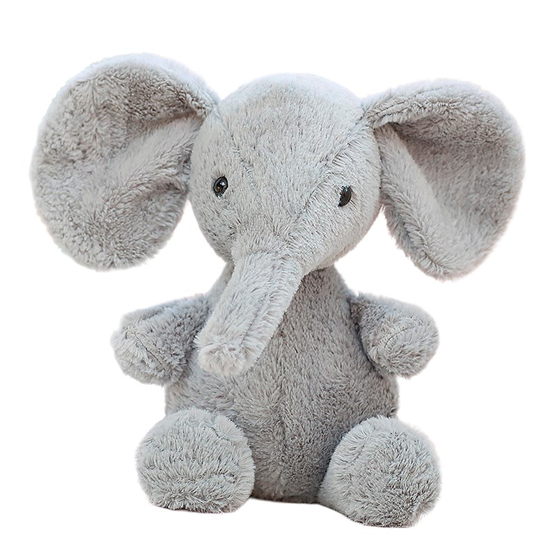 Peluche extra doux et moelleux série peanuts. Design petit éléphant. 35 cm.