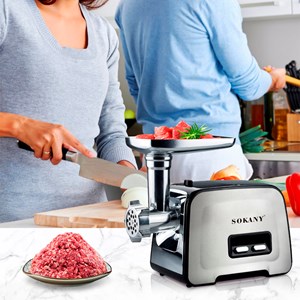 Hachoir à viande électrique 3500w, accessoires pour hacher et farcir.