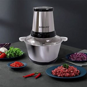 Hachoir à viande électrique de 300w et récipient de 2l.