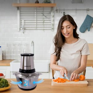 Hachoir à viande électrique de 300w et récipient de 2l.