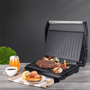 Gril de 1200w. Double plaque de cuisson, antiadhésive, lavable au lave-vaisselle