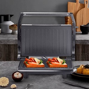 Gril de 1200w. Double plaque de cuisson, antiadhésive, lavable au lave-vaisselle
