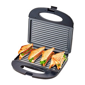 Gril électrique portable de 750w. Zone de cuisson antiadhésive.