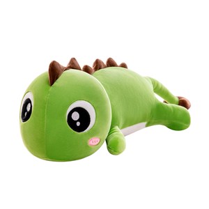 Oreiller extra doux et moelleux design dinosaure vert. 58 cm.