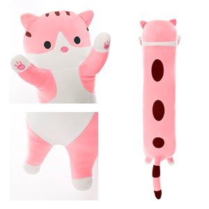 Oreiller extra doux et moelleux design chaton. 70 cm.