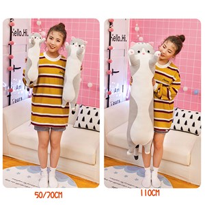 Oreiller extra doux et moelleux design chaton. 70 cm.