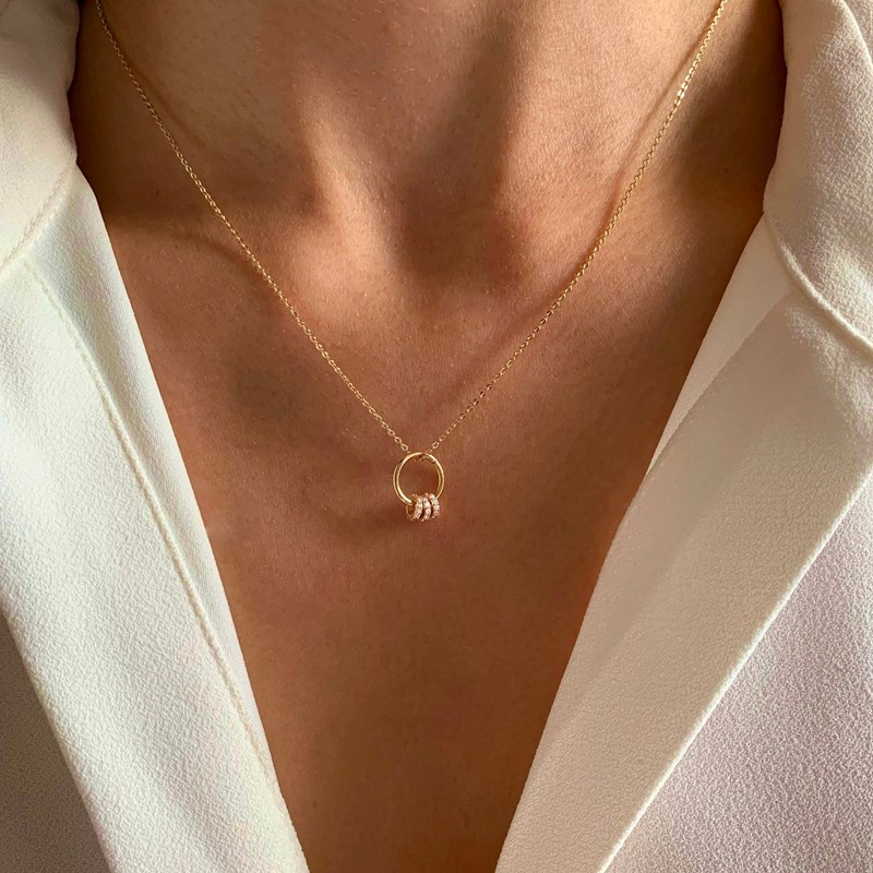 Collier trio cercle