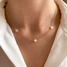 Collier trio trèfles