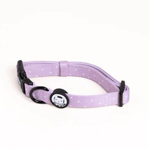 Collier pour chien rembourré et résistant - lilas - taille xl