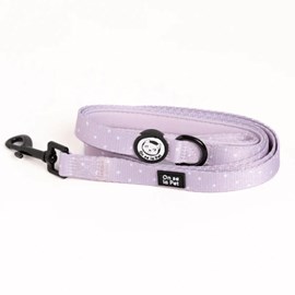 Laisse pour chien avec poignée rembourrée - lilas - taille m