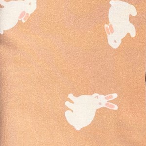 Housse rabbits beige 140x200cm 50x70cm