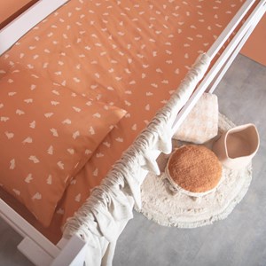 Housse rabbits beige 140x200cm 50x70cm