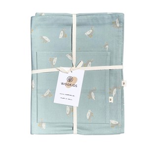 Housse ducks bleue beige 100x140&nbsp;40x40