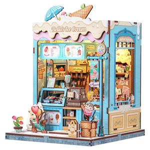 Bella's icecream - maquette booknook serre-livre
