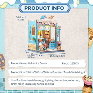 Bella's icecream - maquette booknook