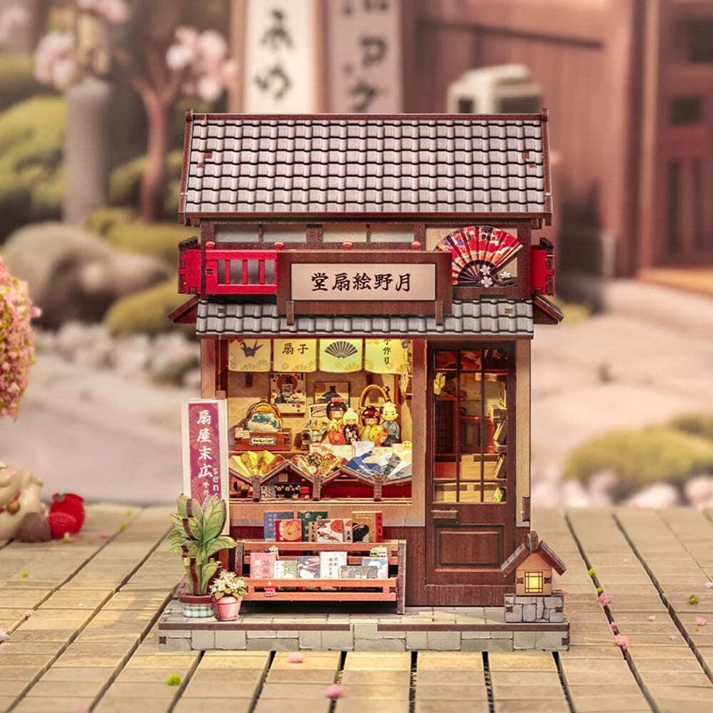 Tsukino eogi-dou - maquette booknook serre-livre